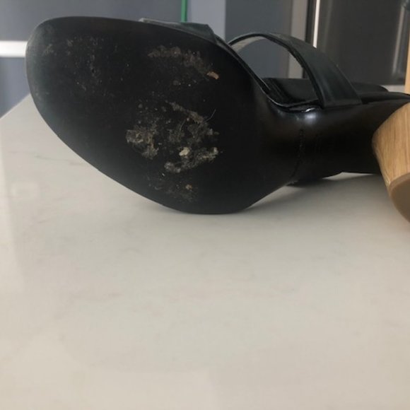 YSL Leather open toe heels - Picture 6 of 6